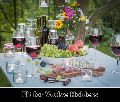 KOABY votive-holder-friendly tealights suited for wedding centerpieces.