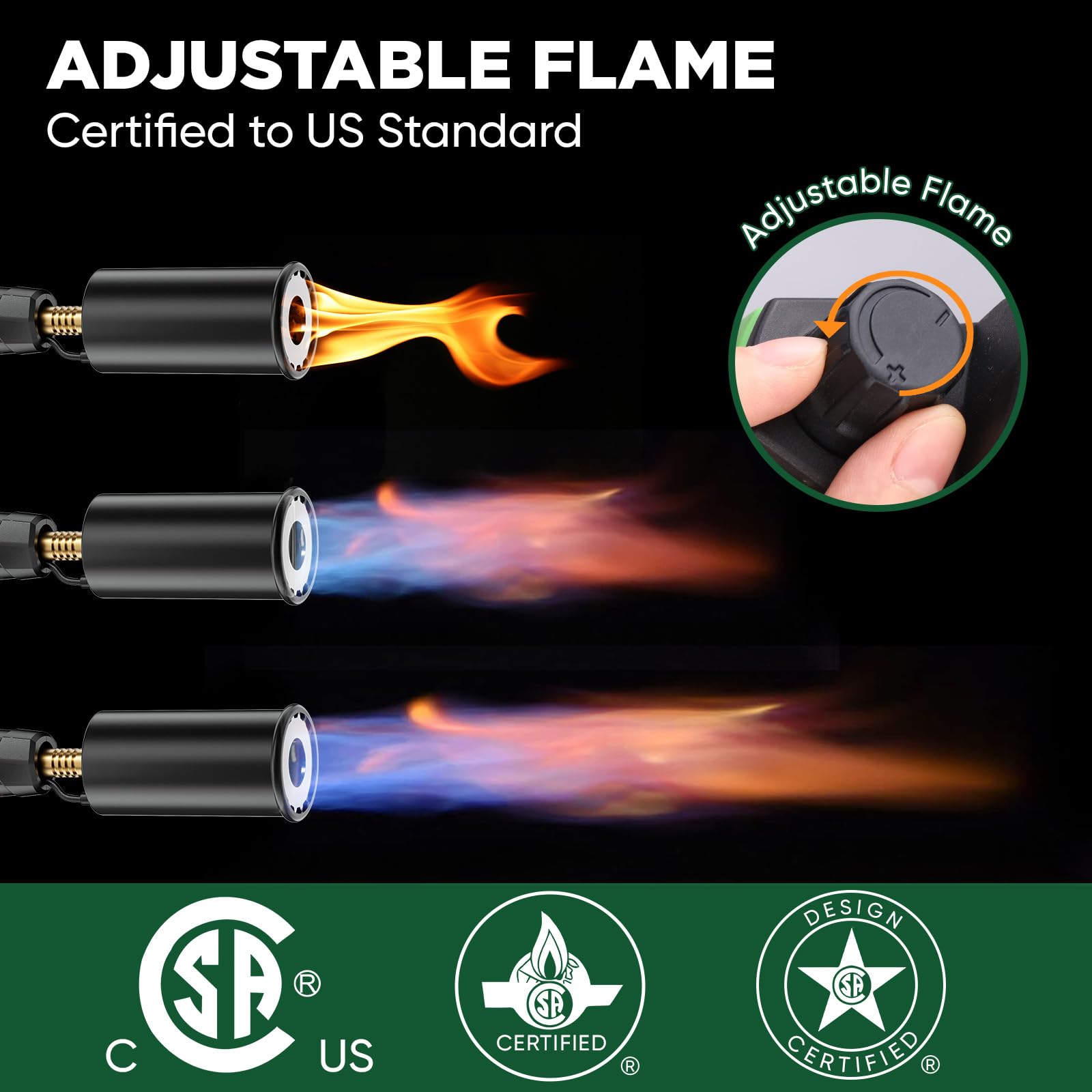 Koackl campfire starter torch lighting a campfire quickly and safely.