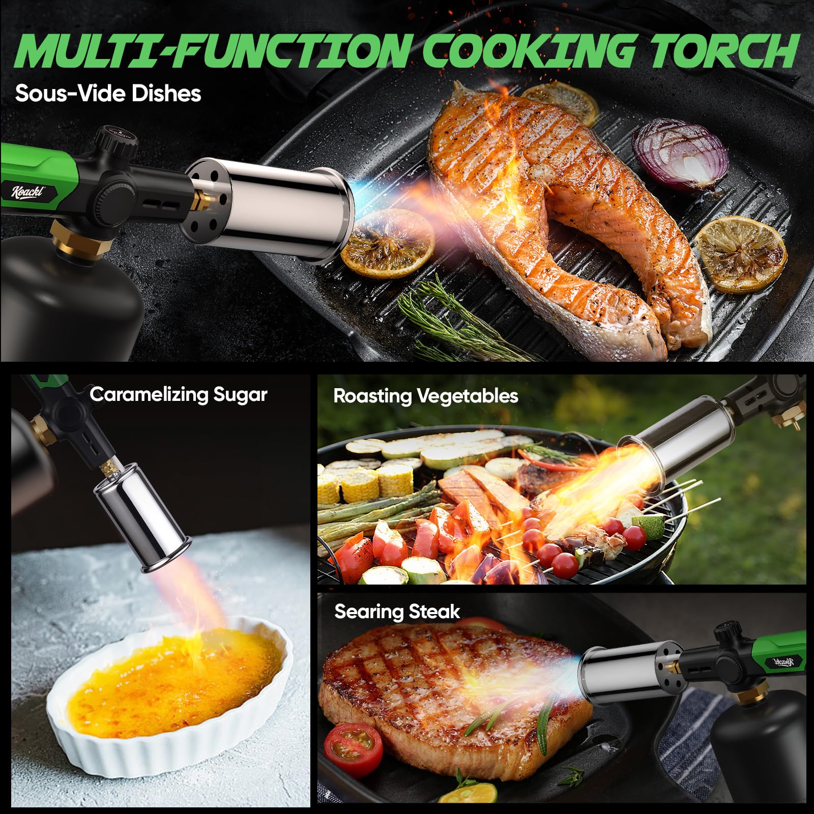 Koackl outdoor torch ready for camping and backyard lighting tasks