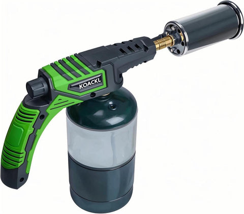 Koackl powerful propane torch head for precise ignition and even searing.