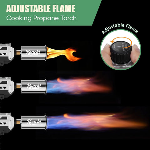 Koackl propane torch lights campfires quickly and safely.