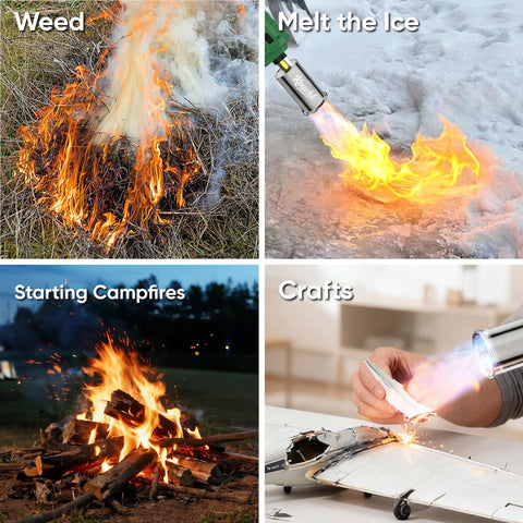 Koackl propane torch gun durable design ideal for DIY woodworking tasks