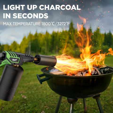 Koackl welding and soldering torch head for precise burns in repairs.