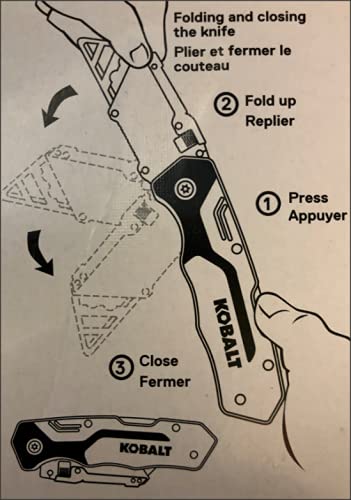 Kobal Kobalt Lockback Knife shows quick-change mechanism for fast blade swaps