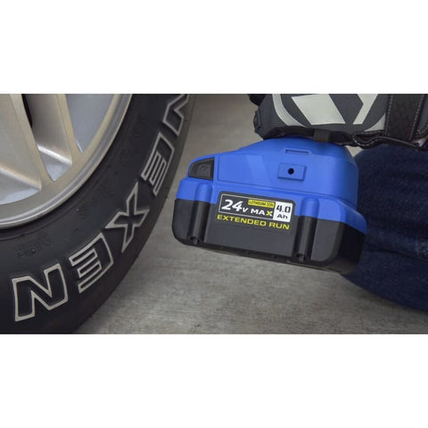 Kobalt KB 424-03 battery provides versatile power for on-site projects.