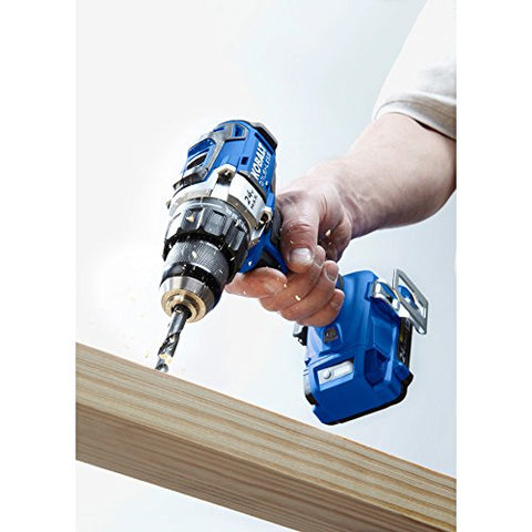 Kobalt 24V Max belt clip keeps the tool within reach