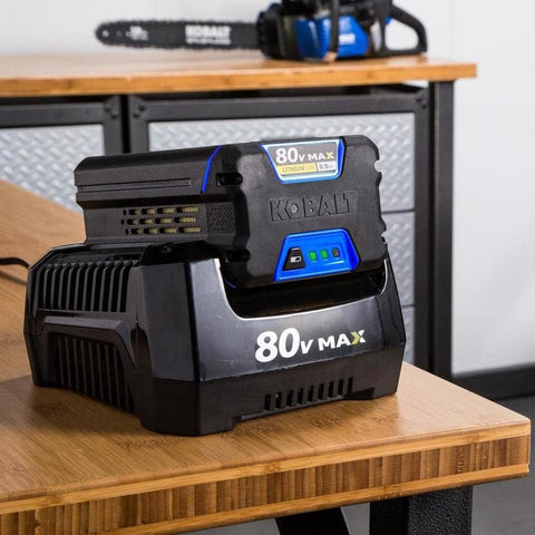 Kobalt 80V KB 2580-06 demonstrates tool compatibility within the 80V Max family.