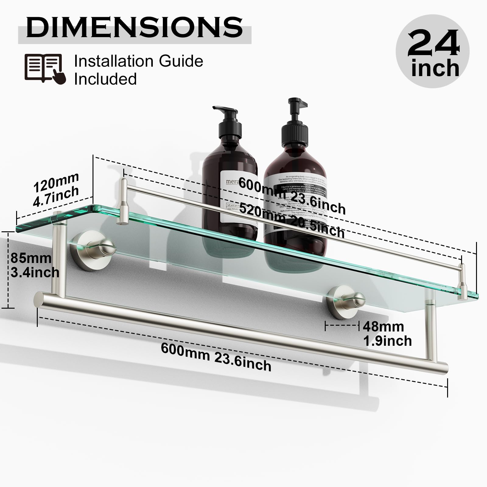 KOCOK SUS304 stainless steel bracket closeup shows rust-free durability.