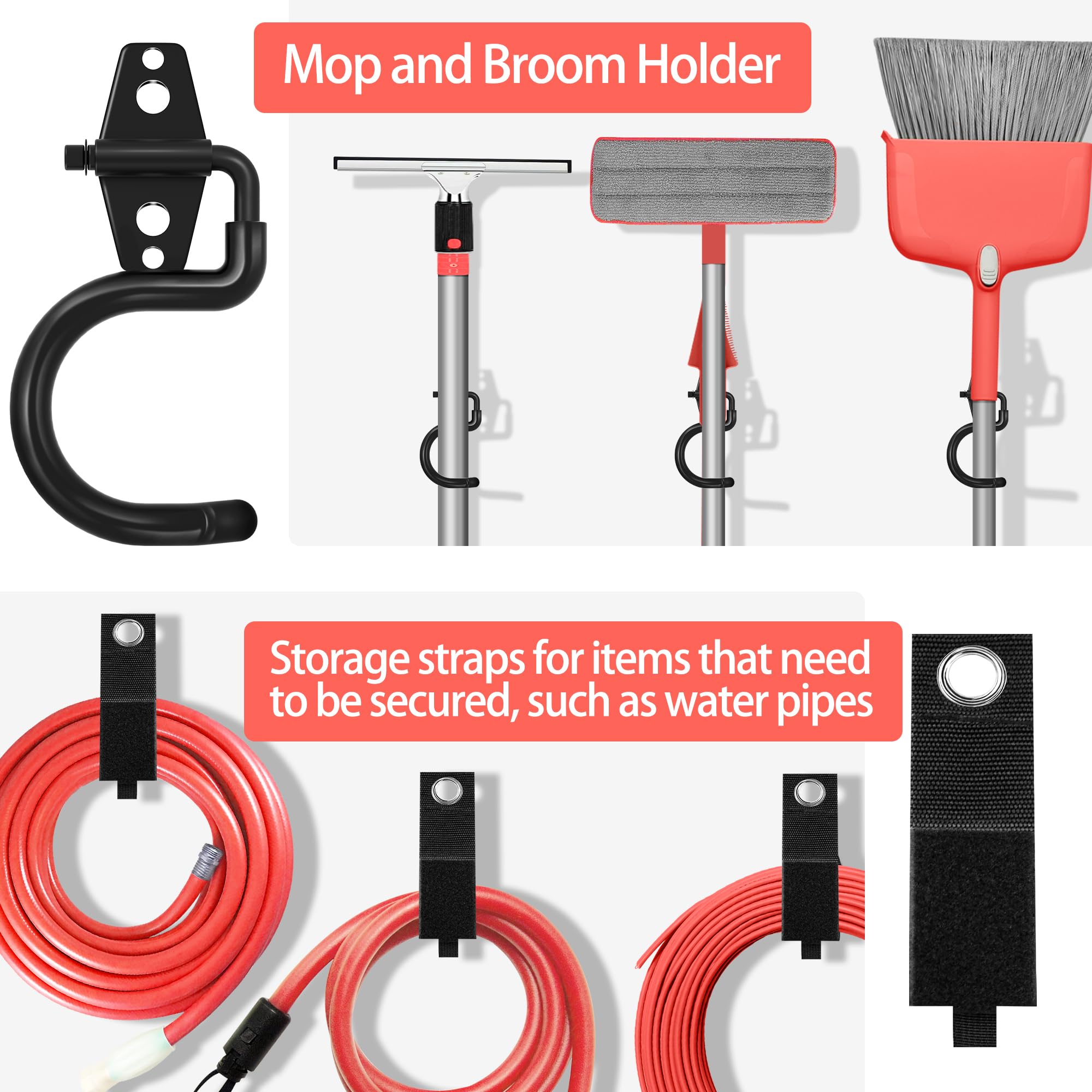 Kodreat large J-hooks: two large hooks ideal for ladders.