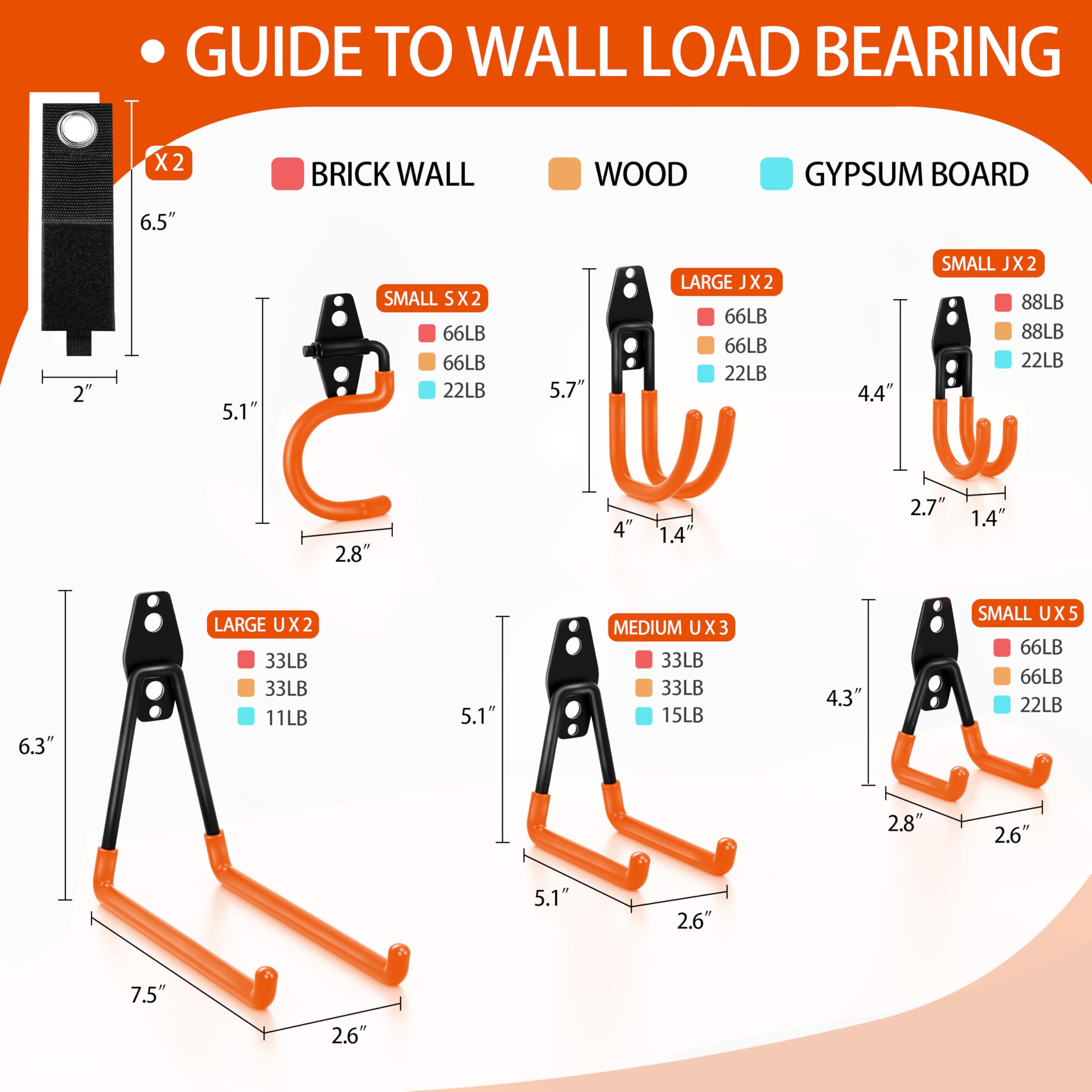 Kodreat heavy-duty garage hooks with non-slip coating protect surfaces