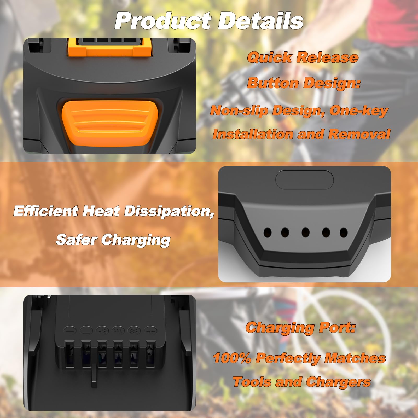 Koedsion Worx compatibility chart guides seamless replacement.
