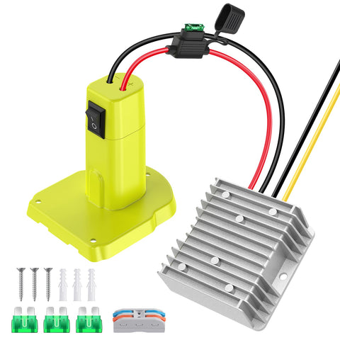 KOEZEOI 18V-12V step-down converter front view for stable tool power