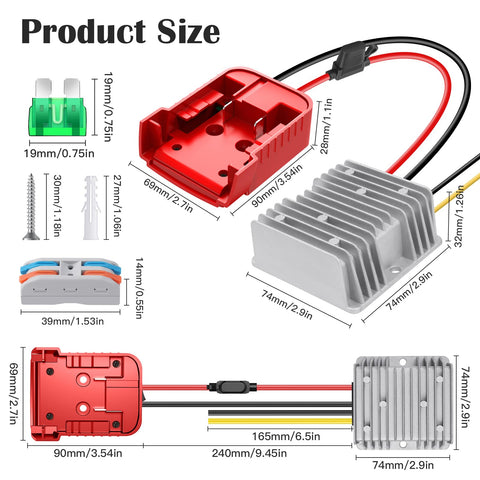 KOEZEOI connectors and fuse holder for easy wiring and protection