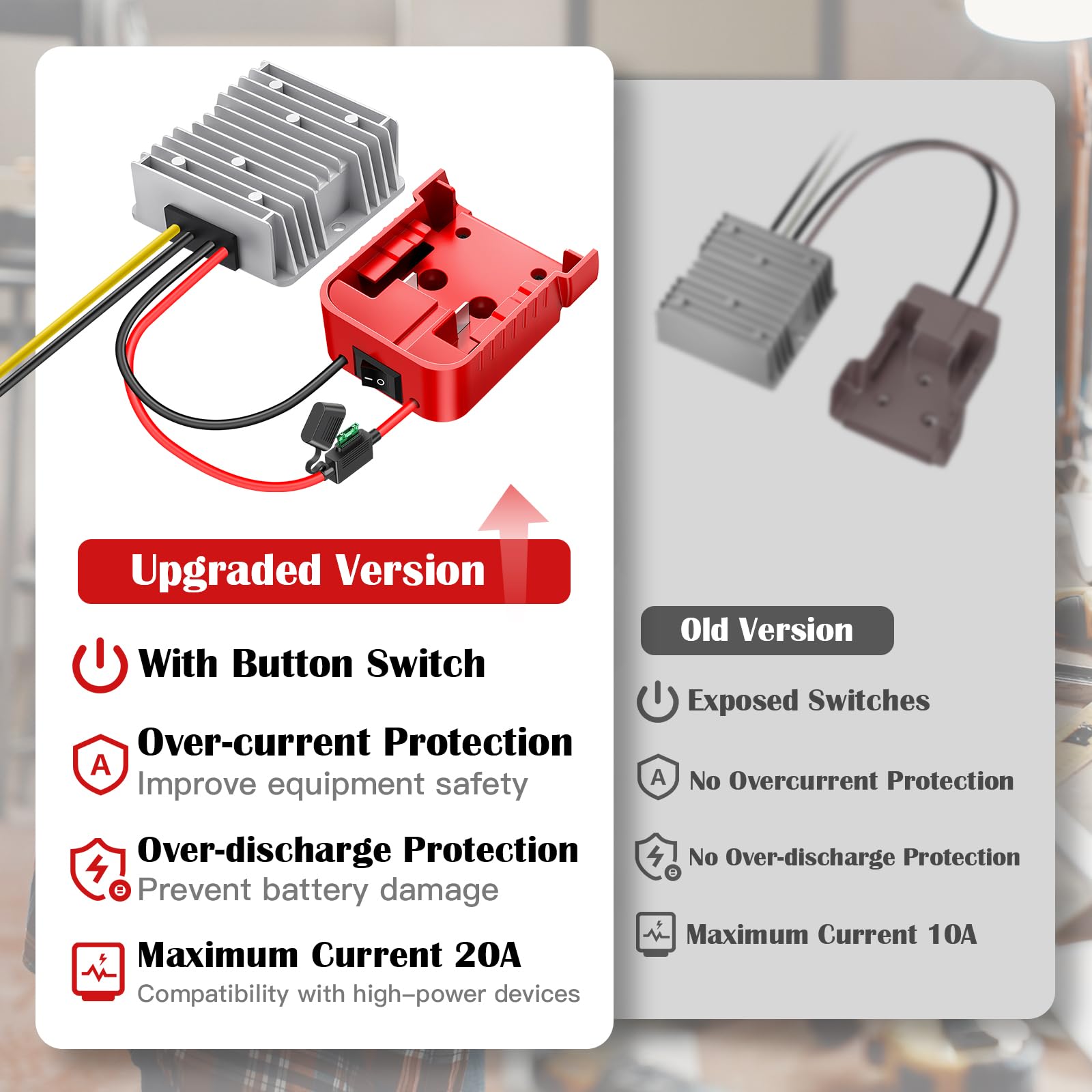 KOEZEOI step-down converter with aluminum shell and rugged construction