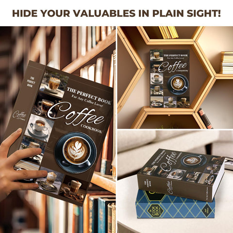 KOFAIR compact home safe on shelf for easy access