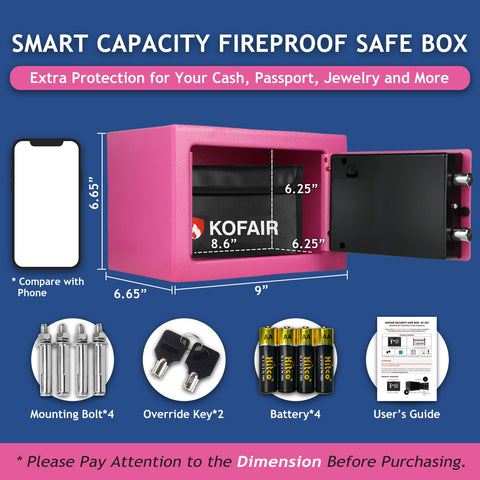 KOFAIR compact interior with jewelry and notes organized