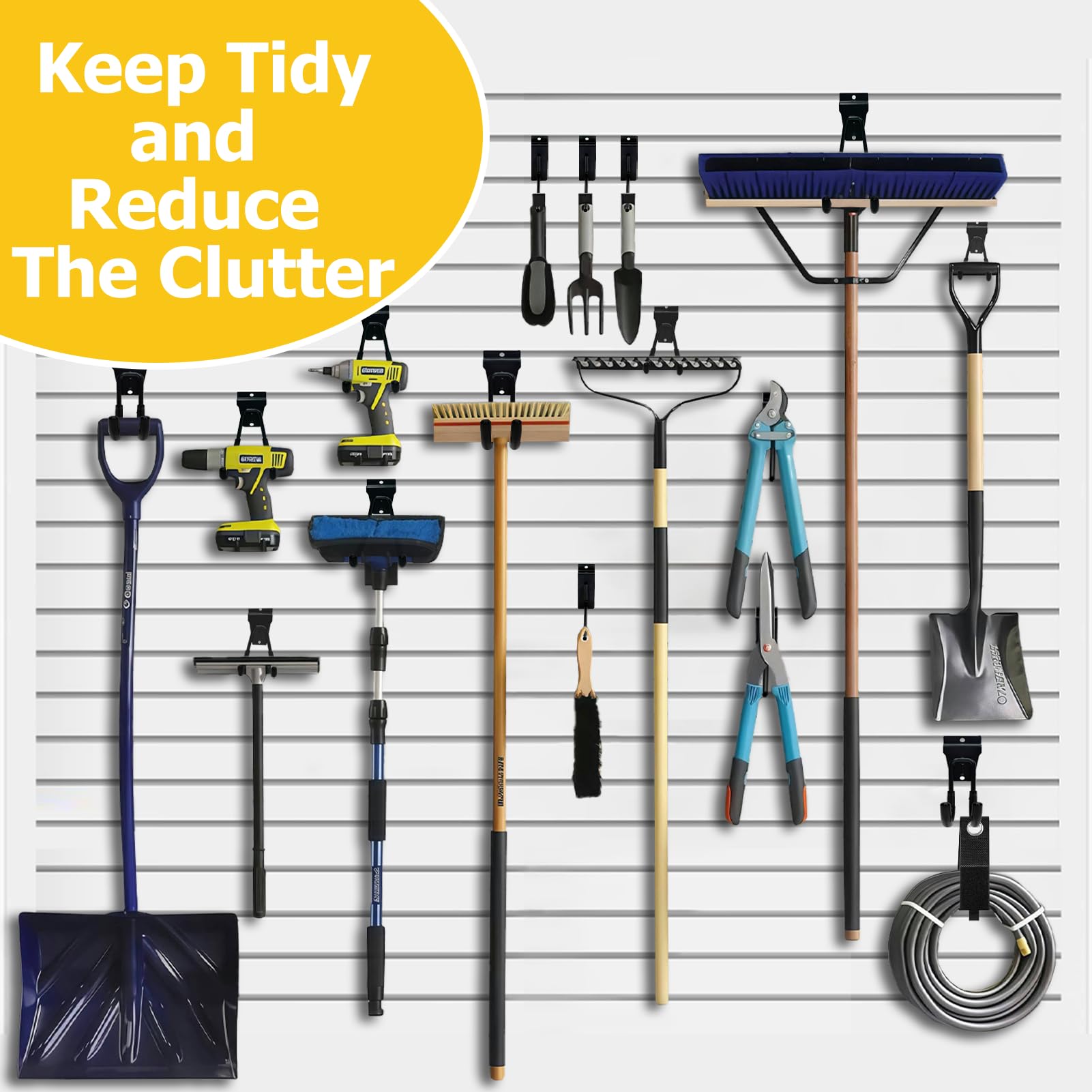 KOFANI Slatwall 6-inch single hooks for heavy items.
