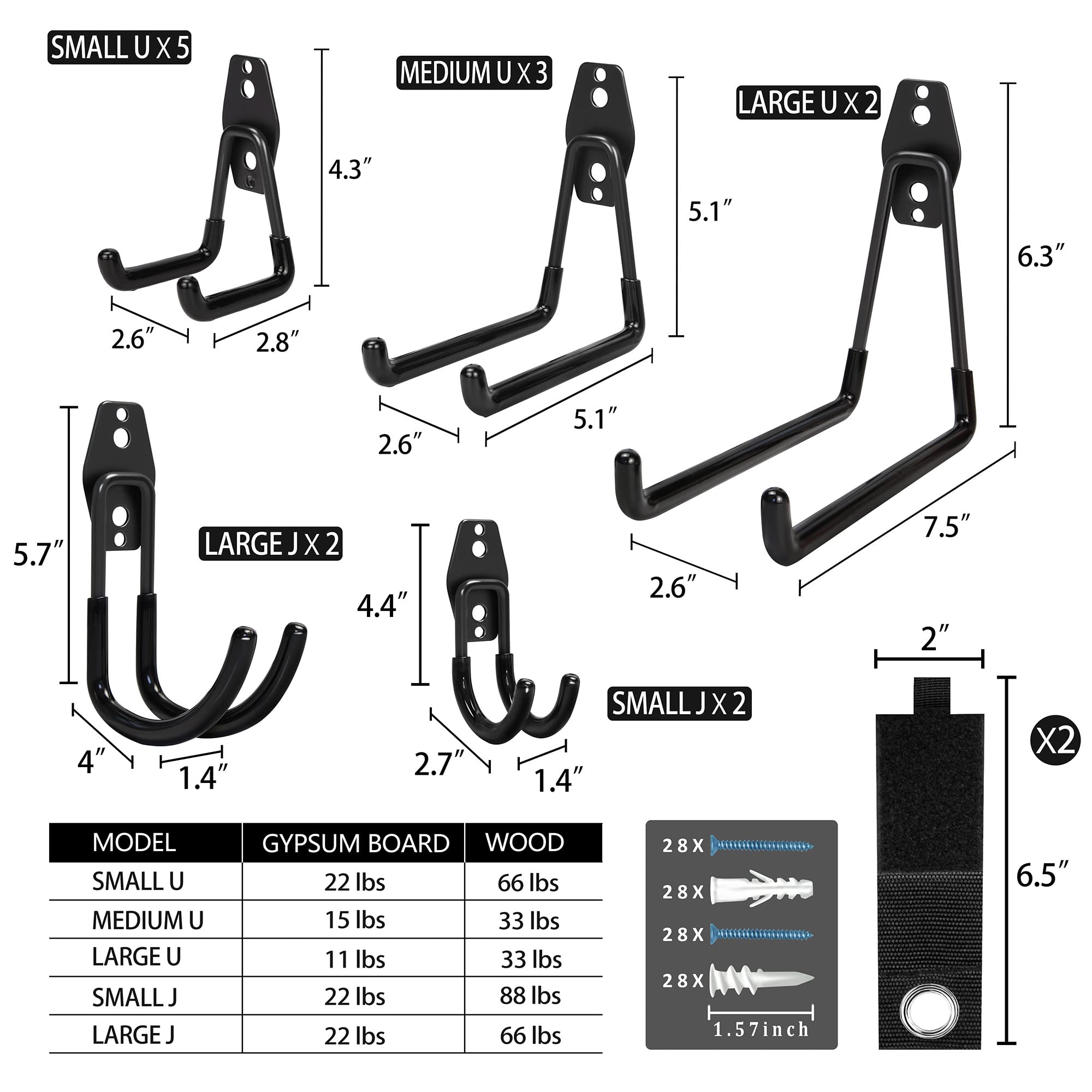 KOFANI steel hook with anti-slip coating grips items securely and protects surfaces