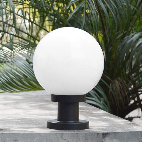 KOHAND white globe shade, compatible with various fixtures and styles.