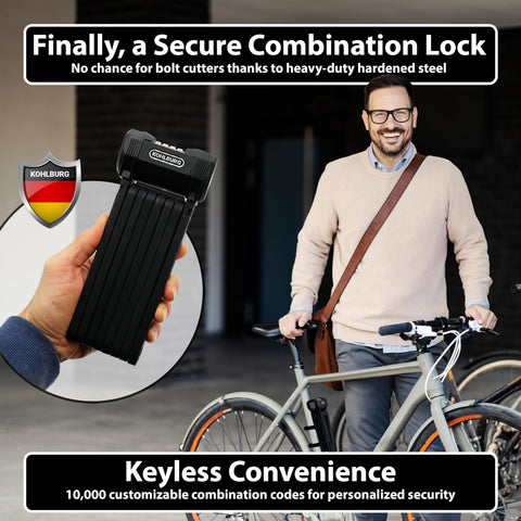 KOHLBURG bolt-cutter-proof lock core with all-steel construction for strong protection.