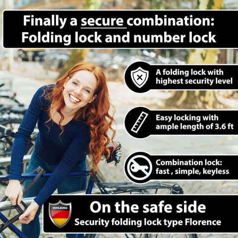 KOHLBURG lock installed on an e-bike for versatile anti-theft security.