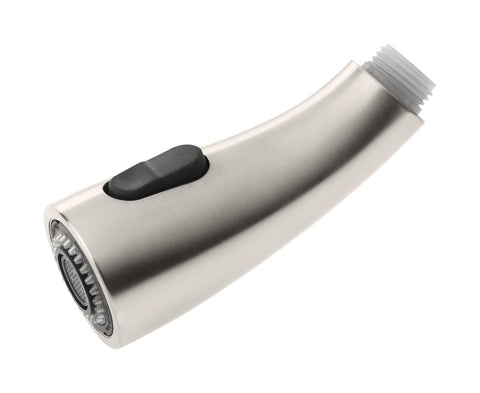 Kohler 1201108-VS sprayhead closeup with Vibrant Stainless finish for lasting shine