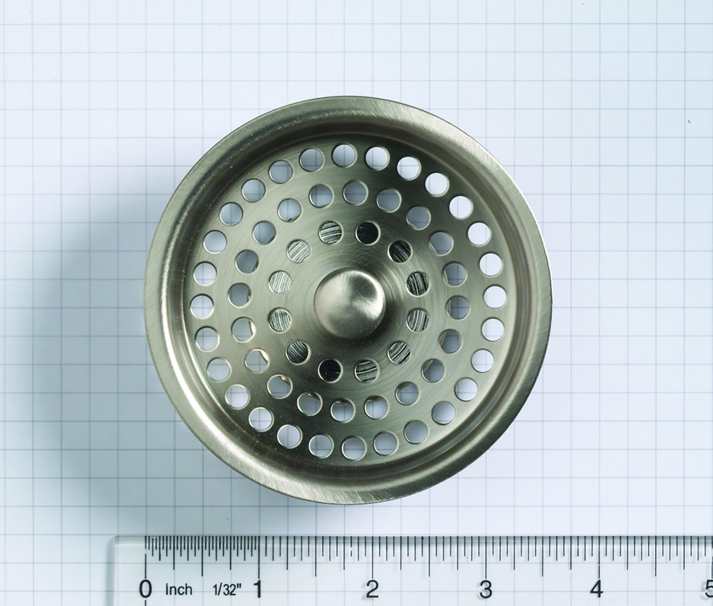 Kohler GP41398-VS basket with open close stopper enables quick sink access.