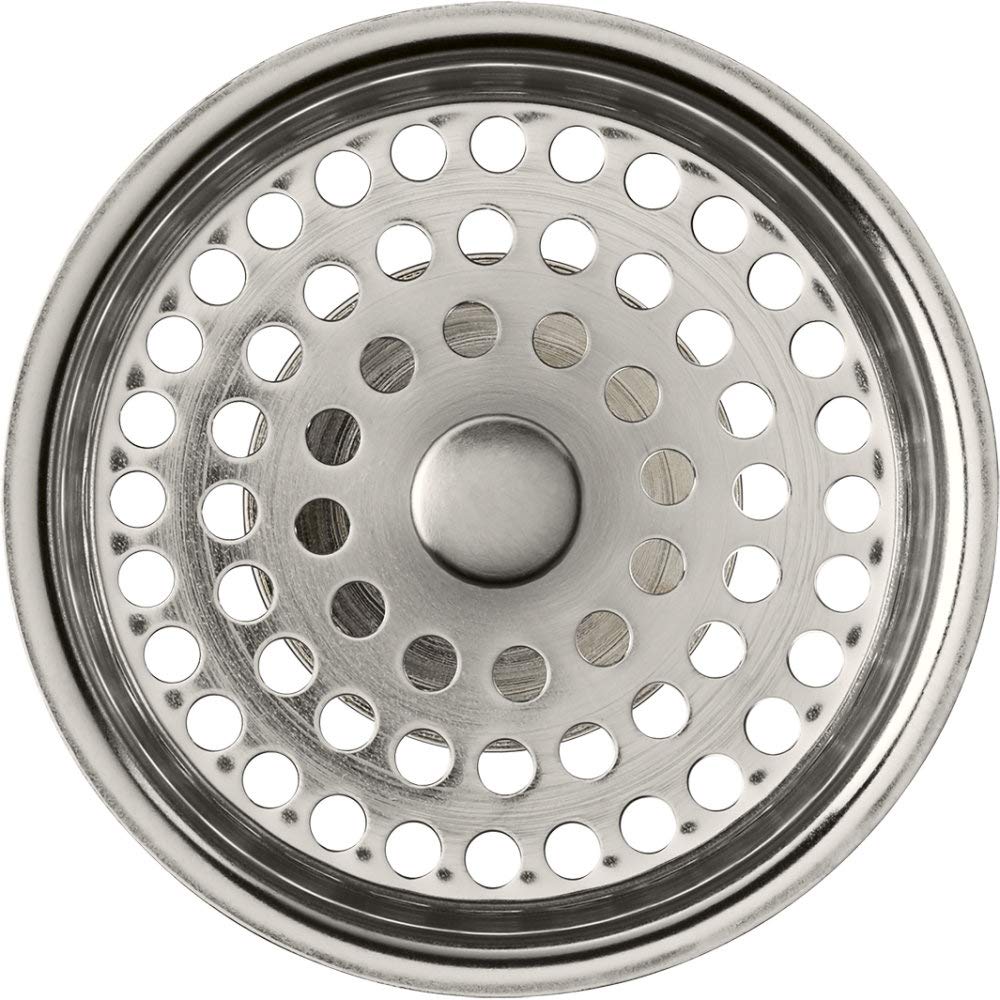 Kohler GP41398-VS basket in vibrant stainless fits Duo Strainer for secure drainage control.