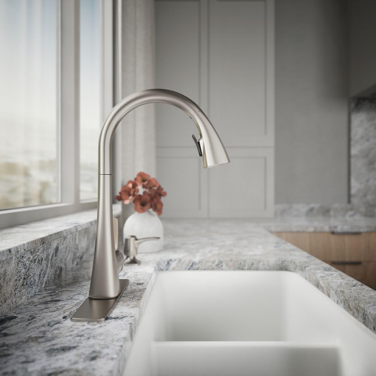 Kohler Maxton ceramic disc valves offer durable performance for longevity.