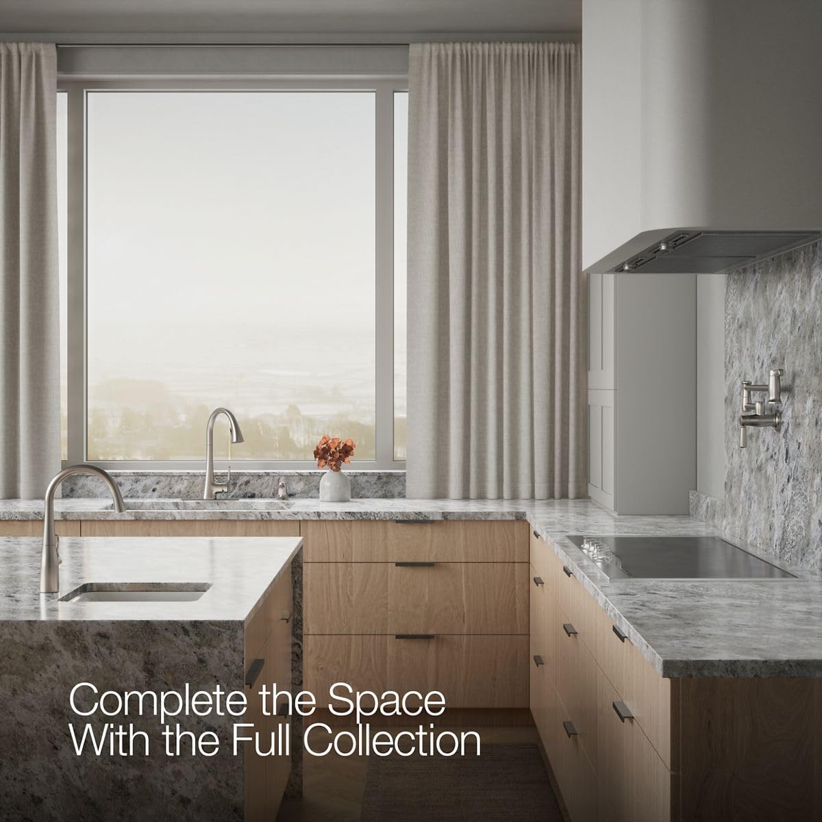 Kohler Maxton 1.5 gpm flow rate helps conserve water at typical pressures.
