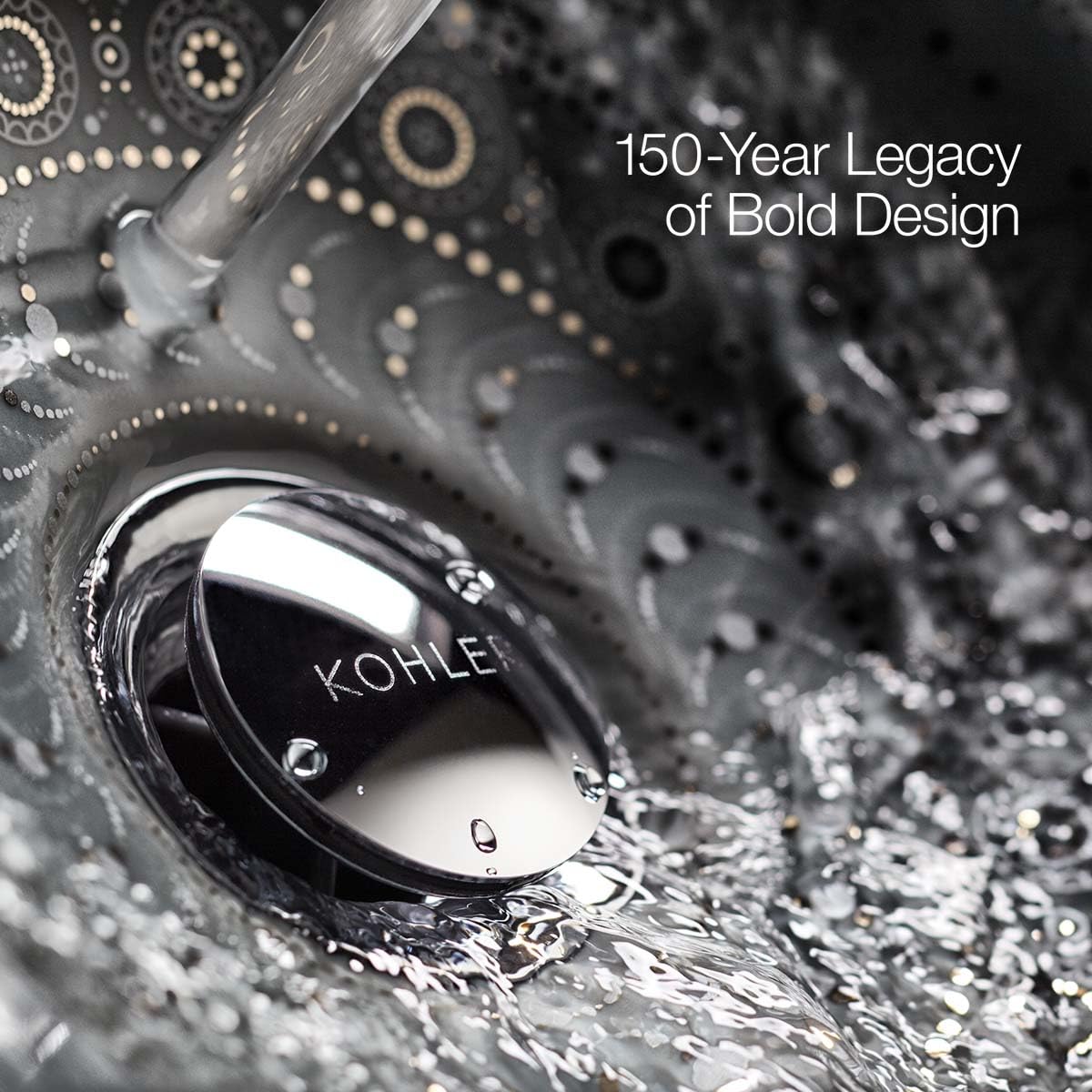 Kohler Motif ceramic disc valves support durable, long-lasting performance.