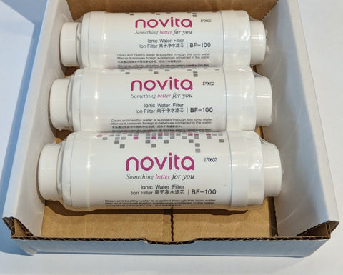 Three-pack Kohler Novita bidet ionic water filter for easy replacement