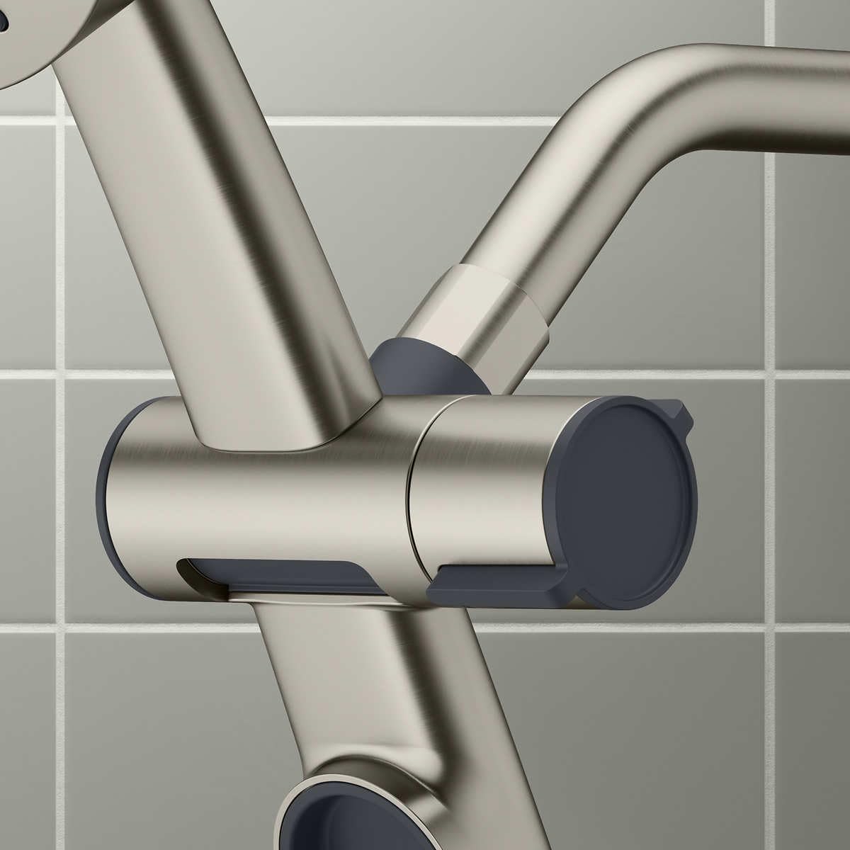 Kohler Prone 72 inch hose provides flexible reach for easy rinsing