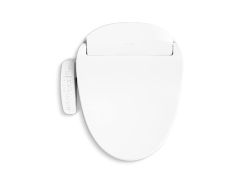 Kohler PureWash E580 front and rear nozzles deliver targeted cleansing with adjustable pressure.