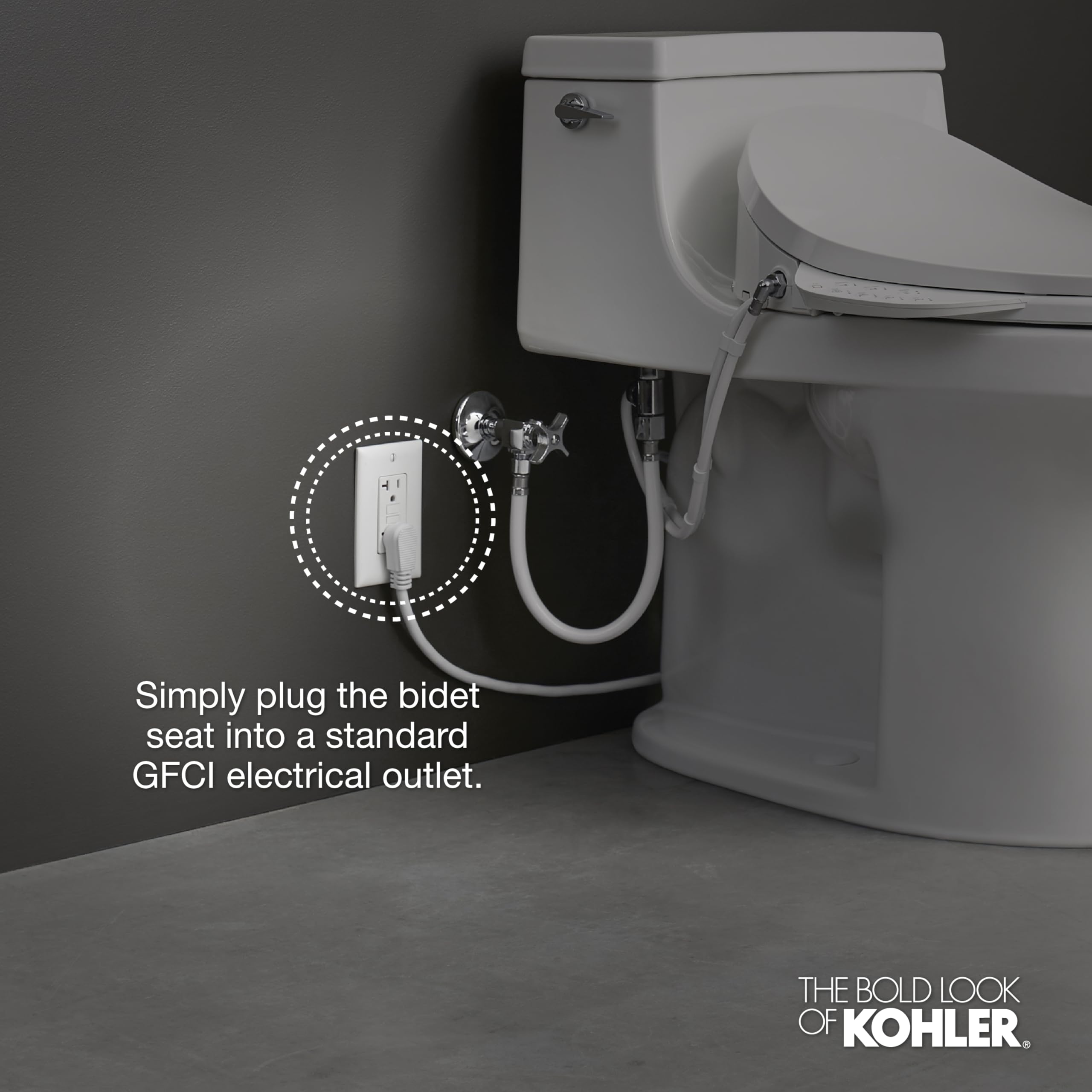 Kohler PureWash E580 turbo wash provides a massaging effect as water moves back and forth.