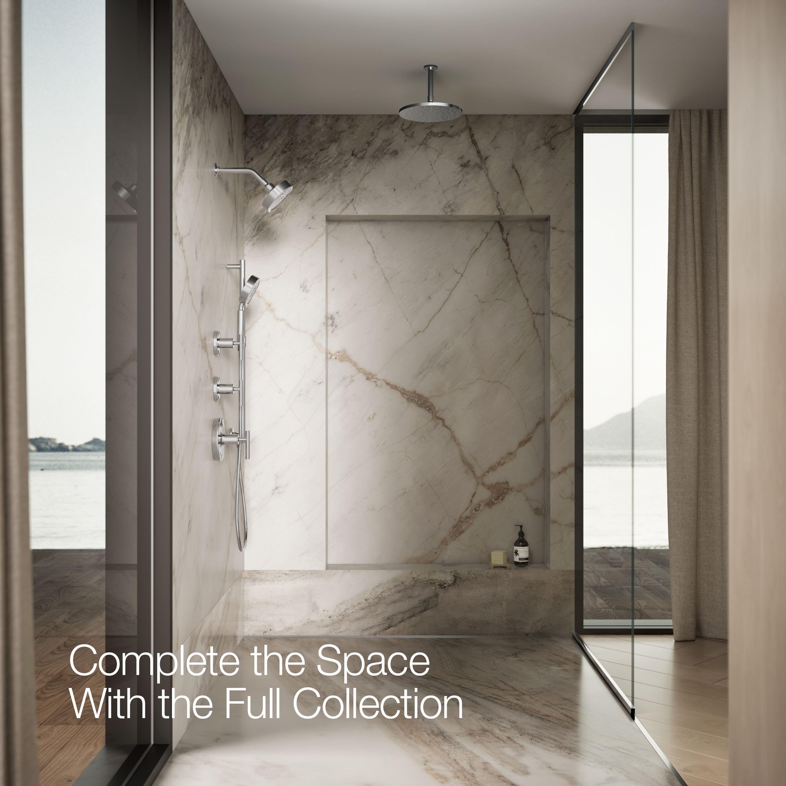 Kohler Purist 22170-CP easy-installation with standard 1/2 inch NPT.