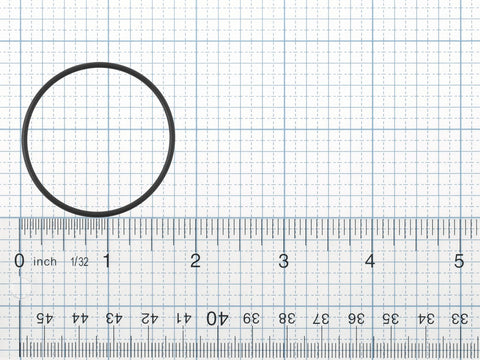 Kohler rubber O-ring with 1.614 in ID and 0.070 in OD for precise fit
