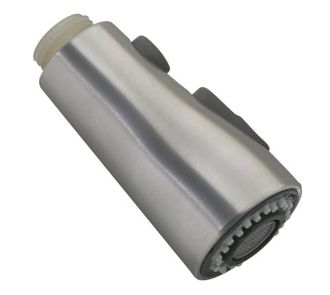 Kohler Simplice pull-down sprayhead in vibrant stainless finish for lasting kitchen performance.