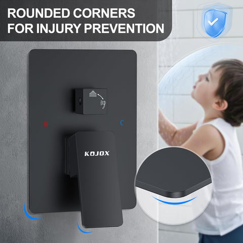 KOJOX anti-water-hammer valve reduces pipe noise during showers