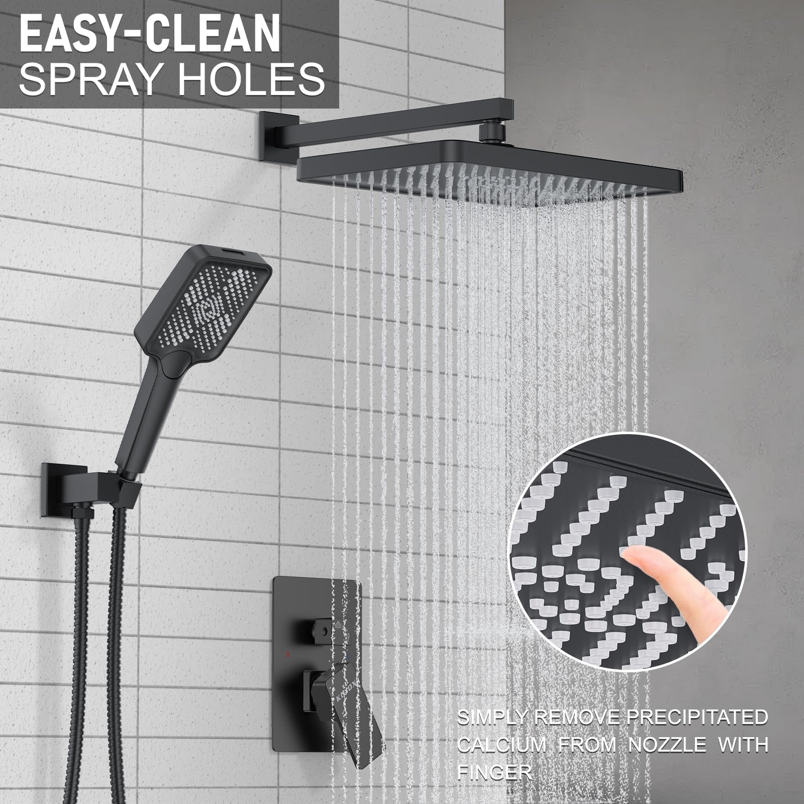 KOJOX handheld sprayer for flexible rinsing and easy cleaning