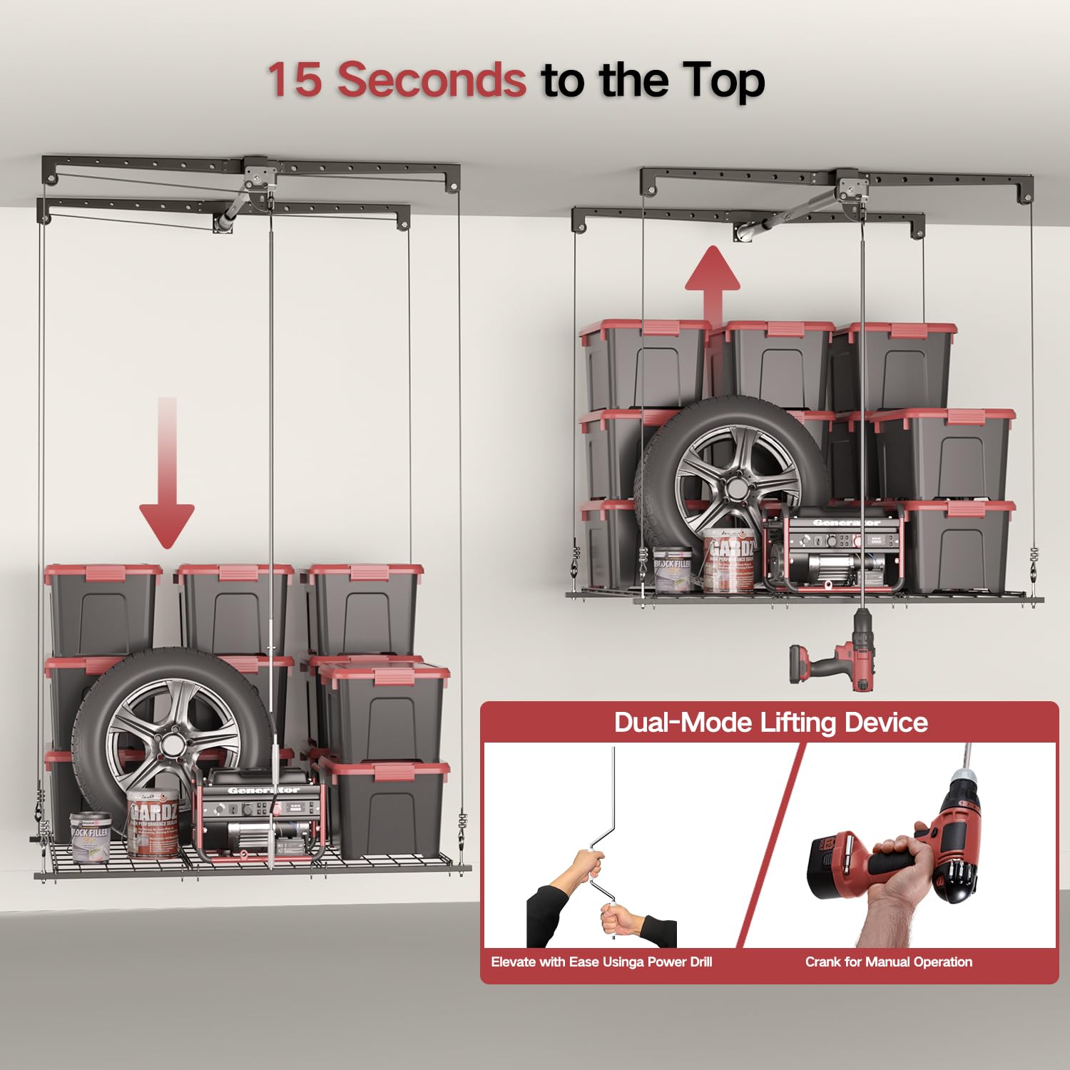 KOKORACKER safety manual lock feature enhances storage security