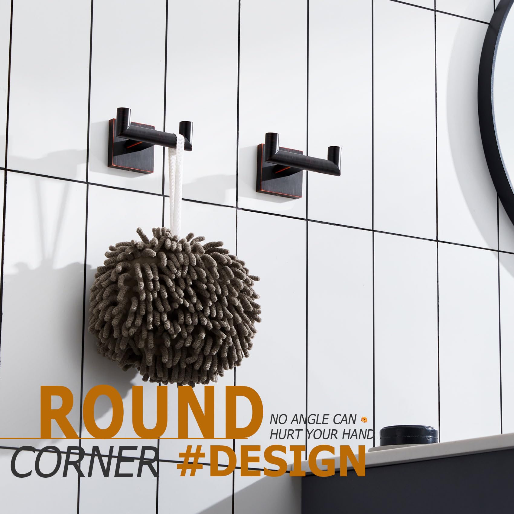 KOKOSIRI 2-pack set fits bathrooms, kitchens, or offices for tidy organization.