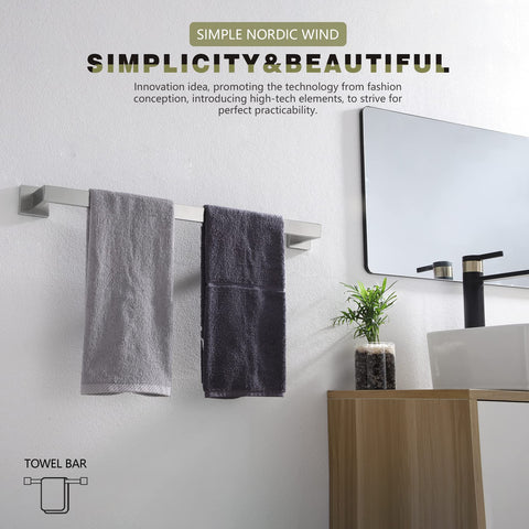 KOKOSIRI B4003BR-L24 24-inch towel length provides ample drying space