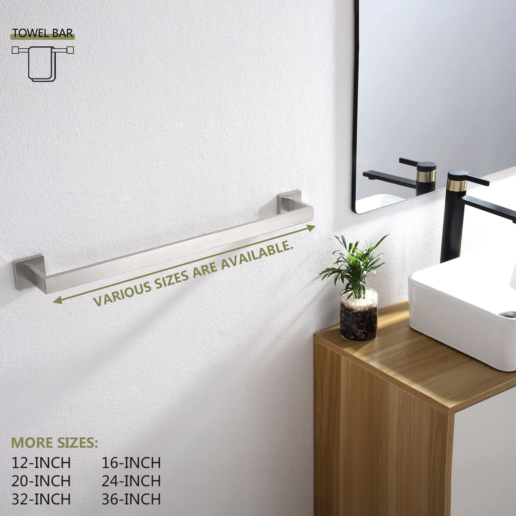 KOKOSIRI B4003BR-L24 wall bracket detail for secure installation