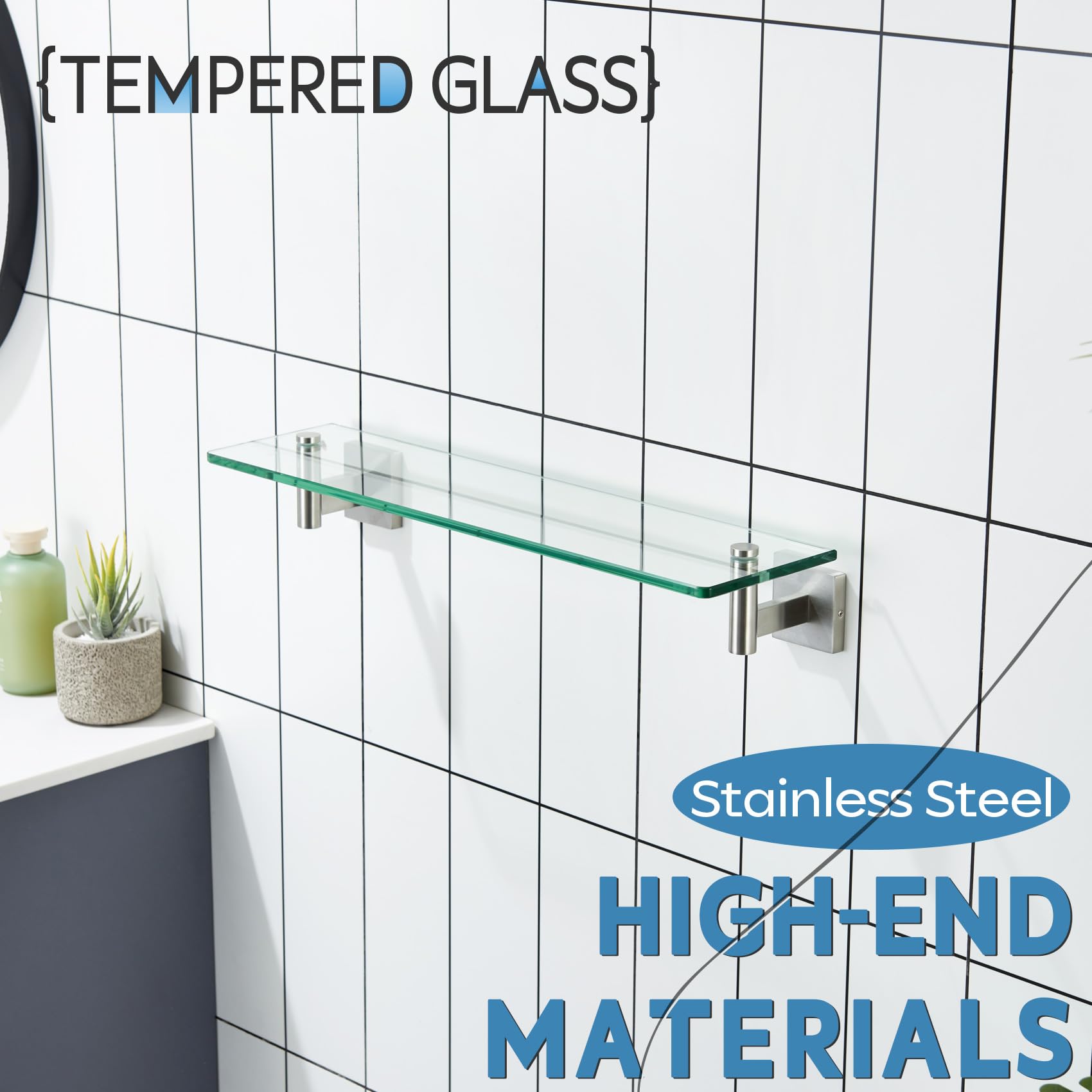 KOKOSIRI bathroom shelf installation guide simplifies mounting.