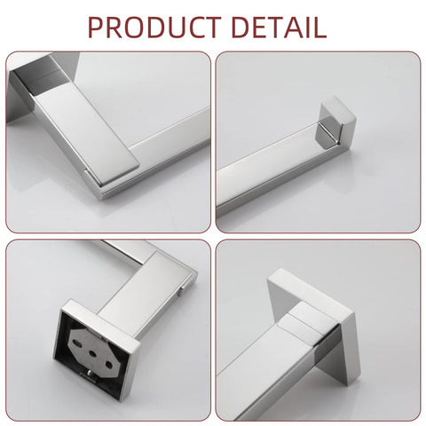 KOKOSIRI chrome toilet paper holder mounted in bathroom corner saves space
