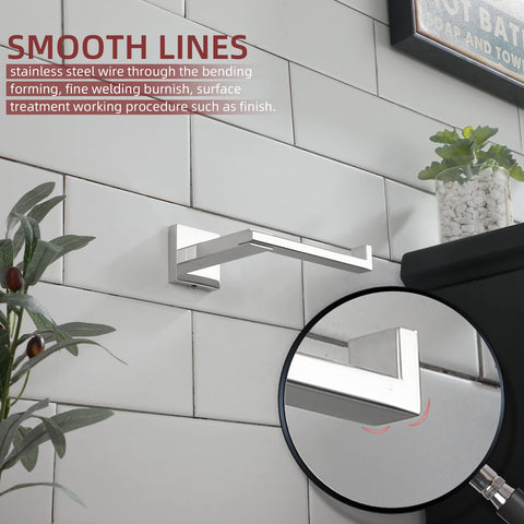 KOKOSIRI chrome toilet paper holder easy install with hardware