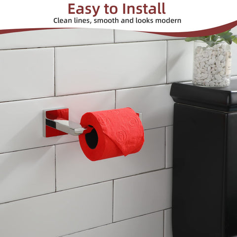 KOKOSIRI chrome toilet paper holder mega roll capacity in action