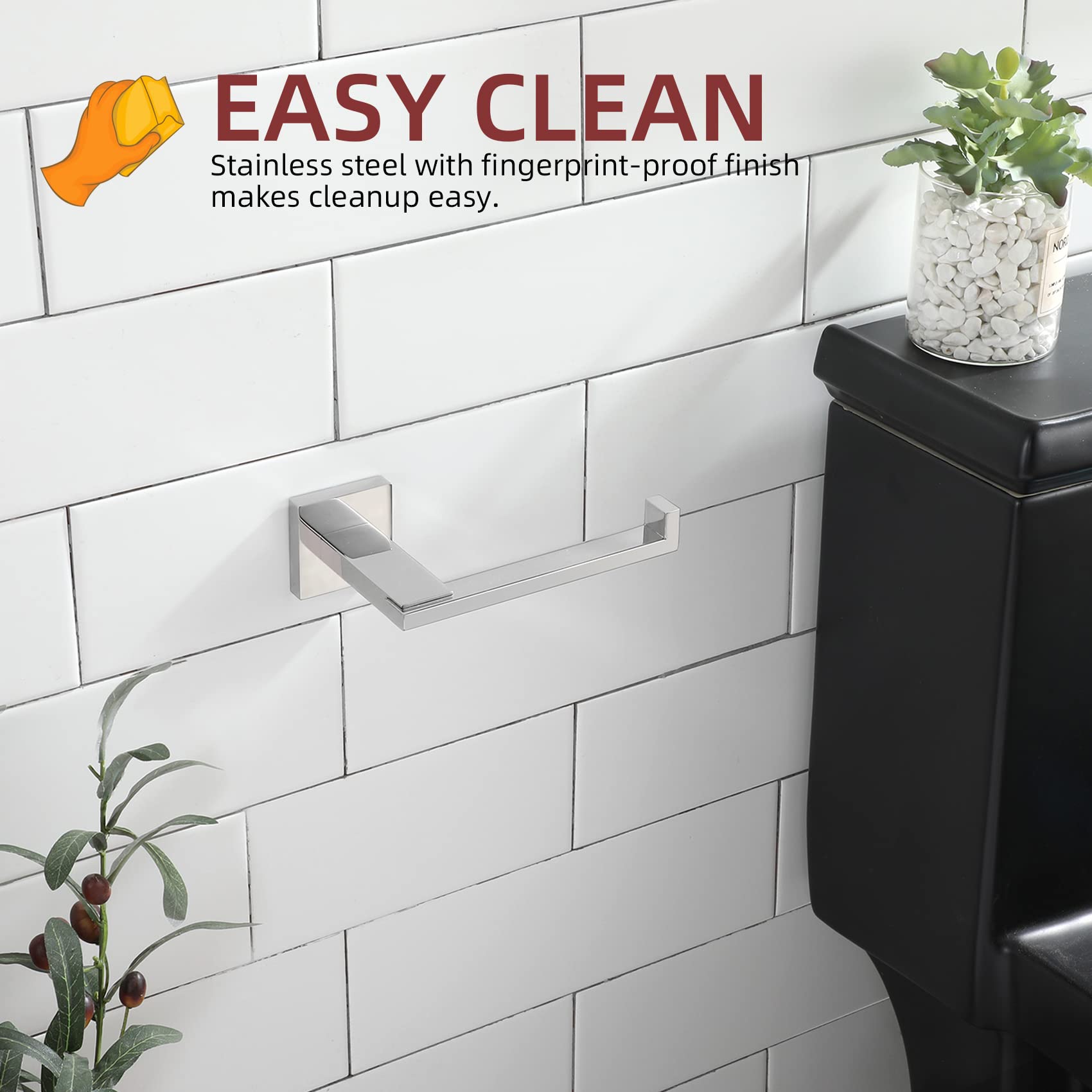 KOKOSIRI chrome toilet paper holder packaging contents with hex wrench