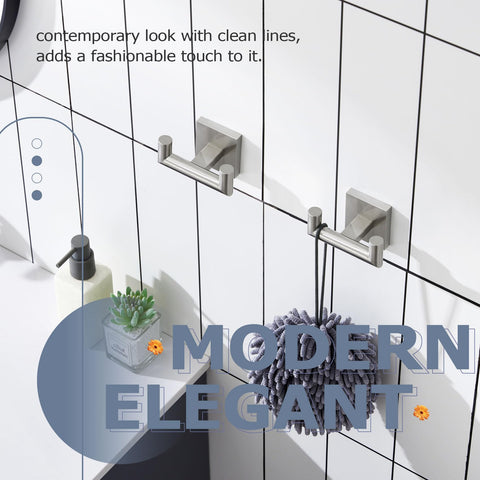 KOKOSIRI stainless steel hook with easy installation in minutes.